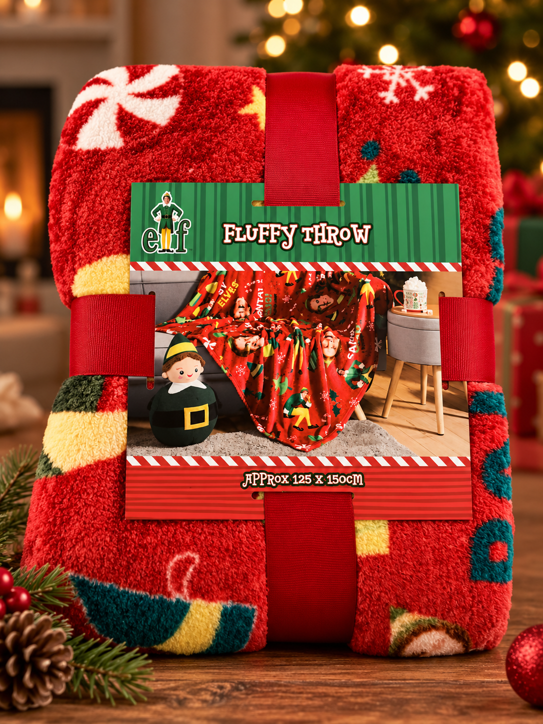 Elf fleece throw blanket