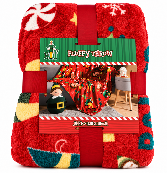 Elf fleece throw blanket