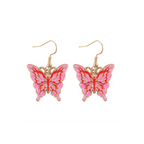 Flaming Butterfly Earrings