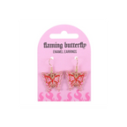 Flaming Butterfly Earrings