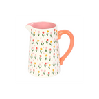 Tulip Print Ceramic Flower Jug