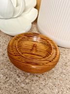 Hand turned pine jewellery holder