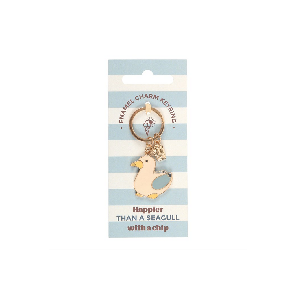 Seagull and Chips Keyring