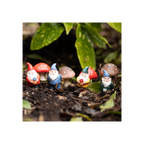 Set of 4 Mini Mushroom Plant Pot Pals