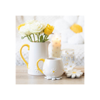 All Over Daisy Print Stemless Wine Glass