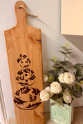 Hand woodburnt patterned chopping/serving board
