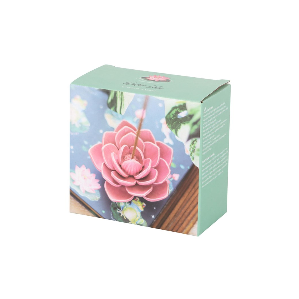 Pink Water Lily Incense Stick Holder