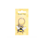 Queen Bee Enamel Keyring