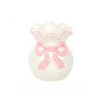 White and Pink Bow Oil Burner