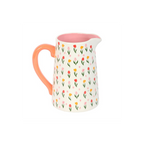 Tulip Print Ceramic Flower Jug
