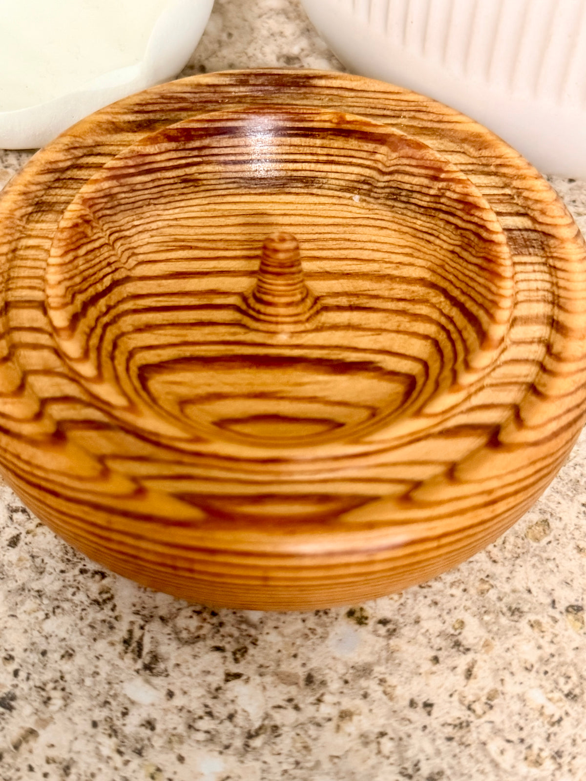 Hand turned pine jewellery holder