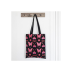 Flaming Butterfly Print Polycotton Tote Bag