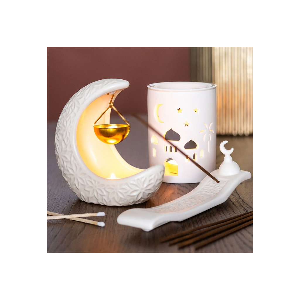 Crescent Moon Hanging Oil Burner