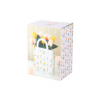 Tulip Print Ceramic Bag-Shaped Flower Vase