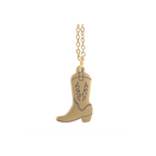 Cowboy Boot Necklace on Greeting Card
