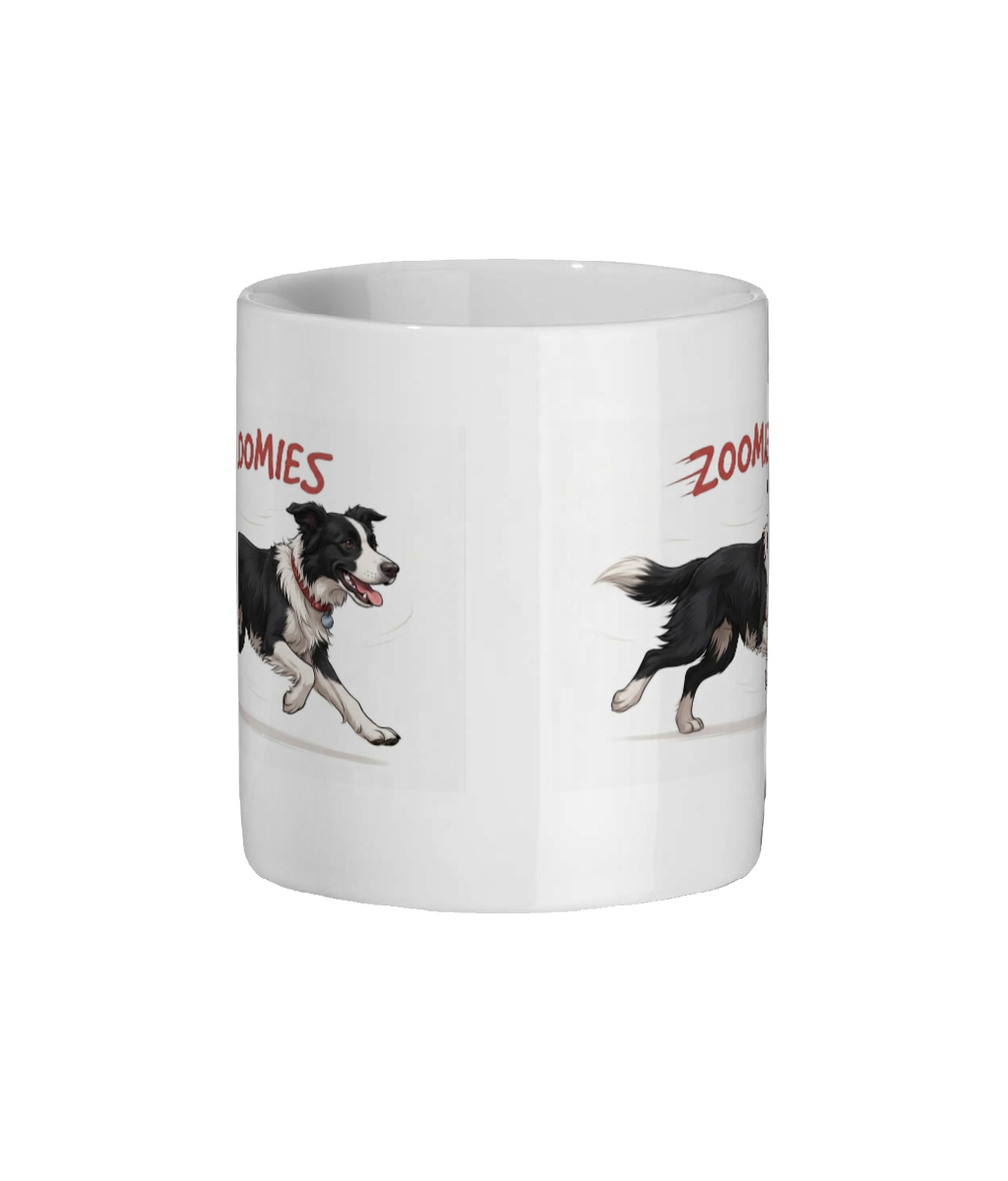 Zoomies border collie mug
