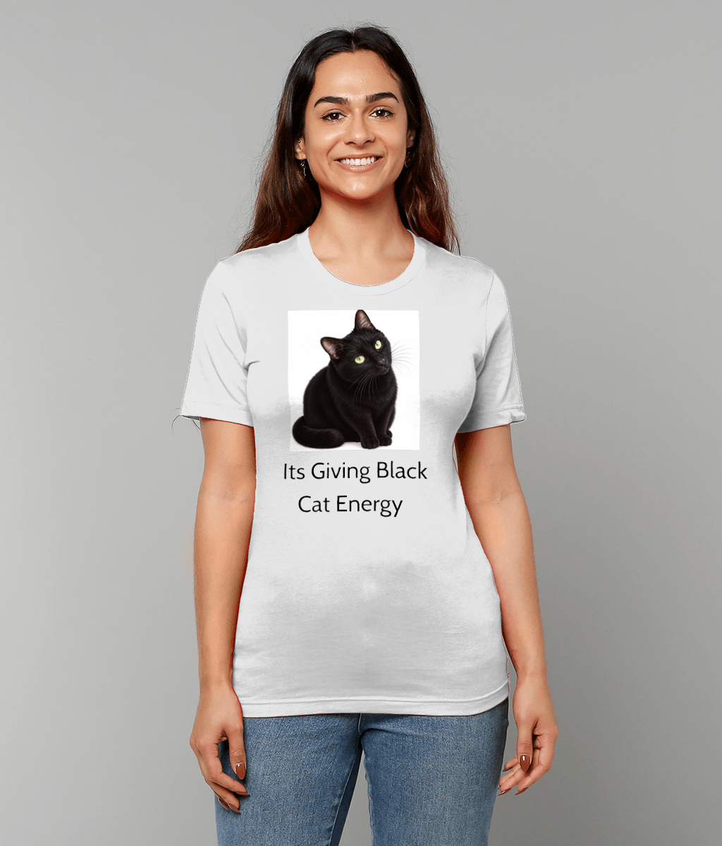 Its giving black cat energy unisex tee