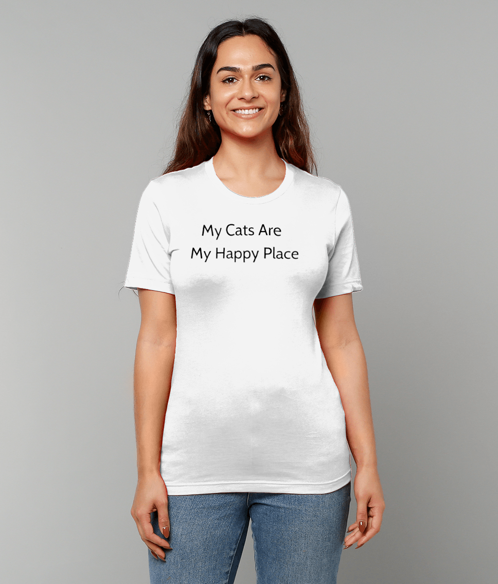My Cats Are My Happy Place Unisex Tee