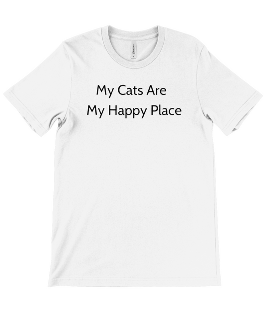 My Cats Are My Happy Place Unisex Tee