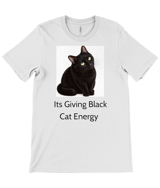 Its giving black cat energy unisex tee