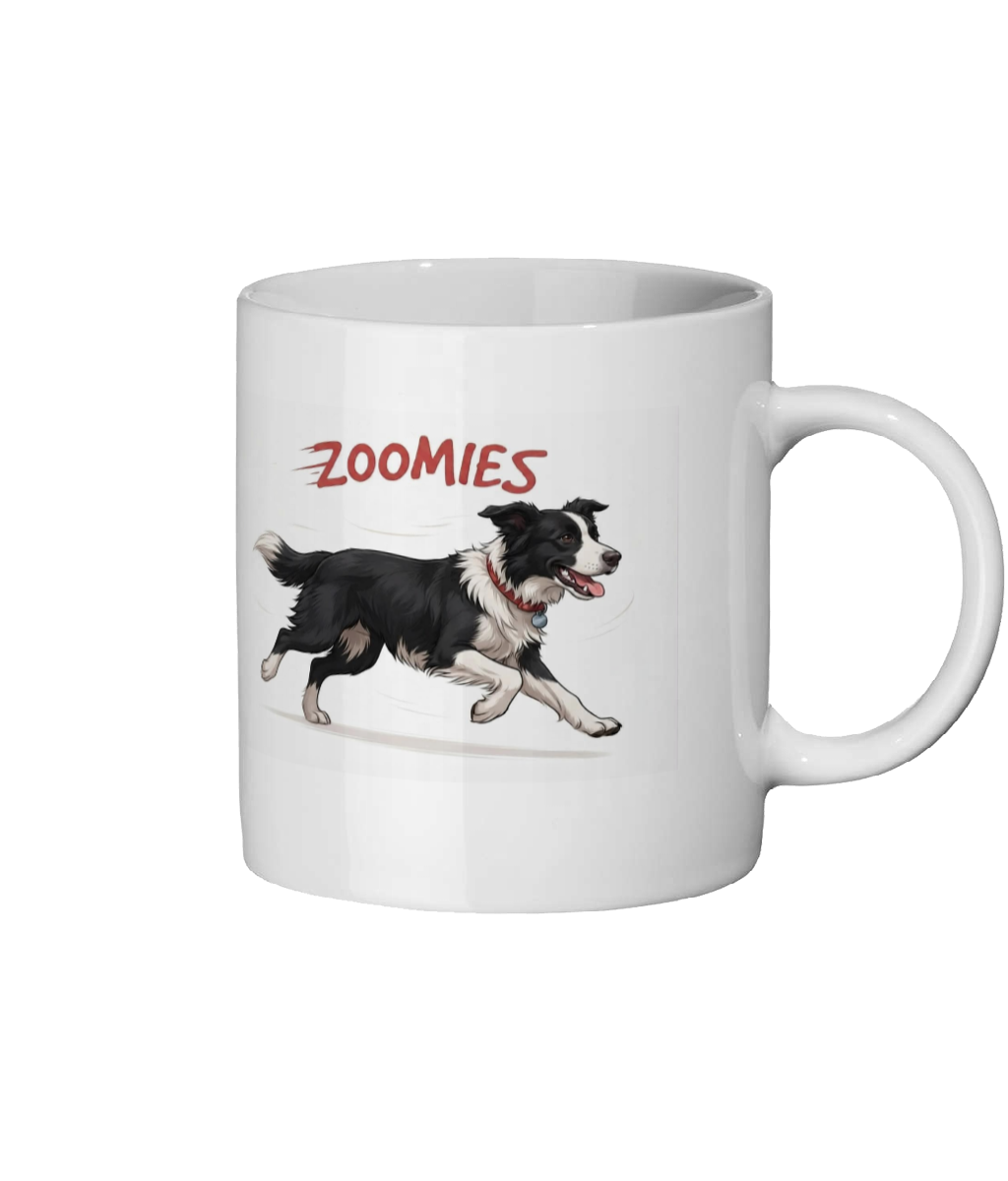 Zoomies border collie mug