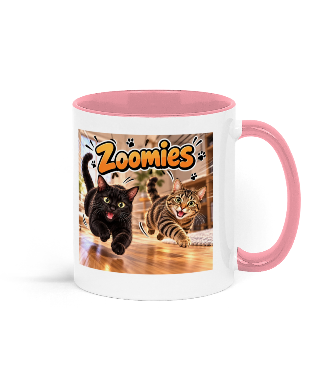 Zoomies Two Toned Ceramic Mug 11 oz