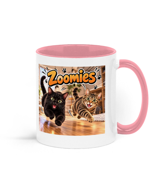 Zoomies Two Toned Ceramic Mug 11 oz
