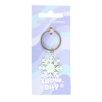Snow Day Snowflake Keyring