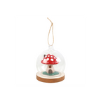 Mushroom House Glass Dome Hanging Decoration