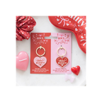 Pair of Soul Sisters Love Heart Keyrings