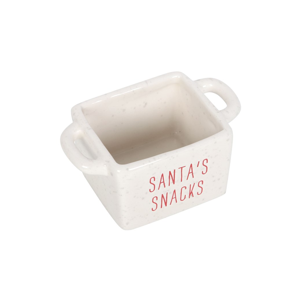 Set of 3 Ceramic Christmas Snack Bowls