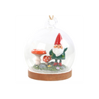 Gnome Glass Dome Hanging Decoration