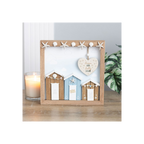 Ocean Air Salty Hair 3D Shell Beach Hut MDF Plaque