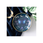 Round Midnight Moth Trinket Dish