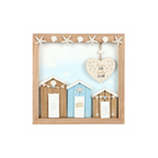 Ocean Air Salty Hair 3D Shell Beach Hut MDF Plaque