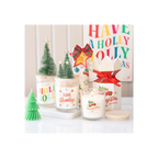 Bah Humbug Orange & Clove Glass Candle with Tree