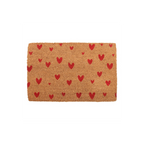 Natural Red Love Heart Doormat