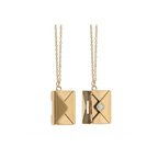 Love Letter Locket Necklace on Greeting Card