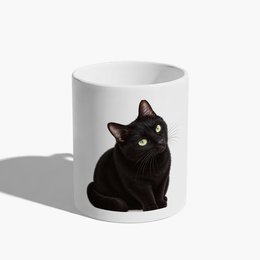 Black Cat Dusty Mug