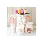 Tulip Print Ceramic Flower Jug