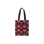 Flaming Butterfly Print Polycotton Tote Bag