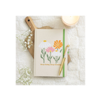 Keep Going, Keep Growing A5 Notebook with Rose Quartz Pen