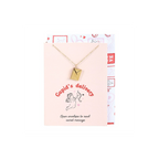 Love Letter Locket Necklace on Greeting Card