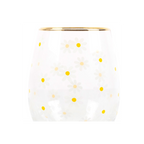 All Over Daisy Print Stemless Wine Glass